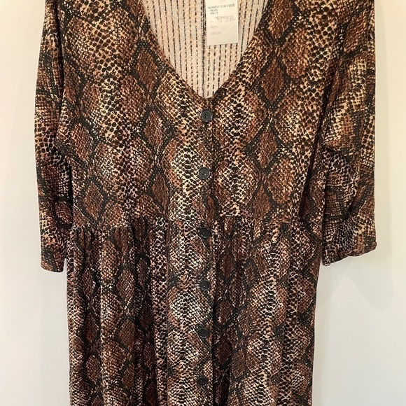 Cotton Emporium Snake Print Women's Dress - Picture 4 of 8